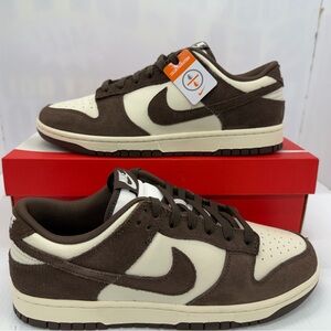 Nike Dunk Low Retro SE Pale Ivory Baroque Brown Mens Sneakers Size 10 FQ8249-104
